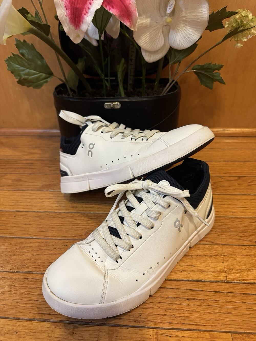 Mens On The Roger Advantage White 7.5 (sh700